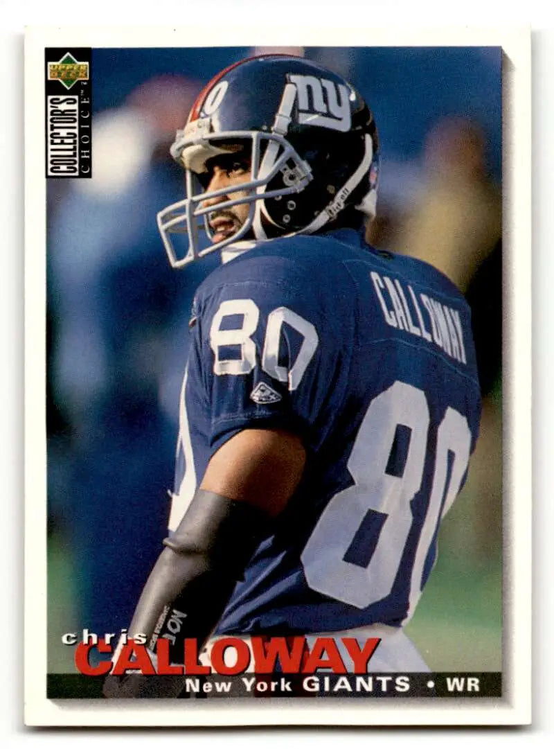 1995 Collector's Choice #95 Chris Calloway    New York Giants Football Cards EX/NM