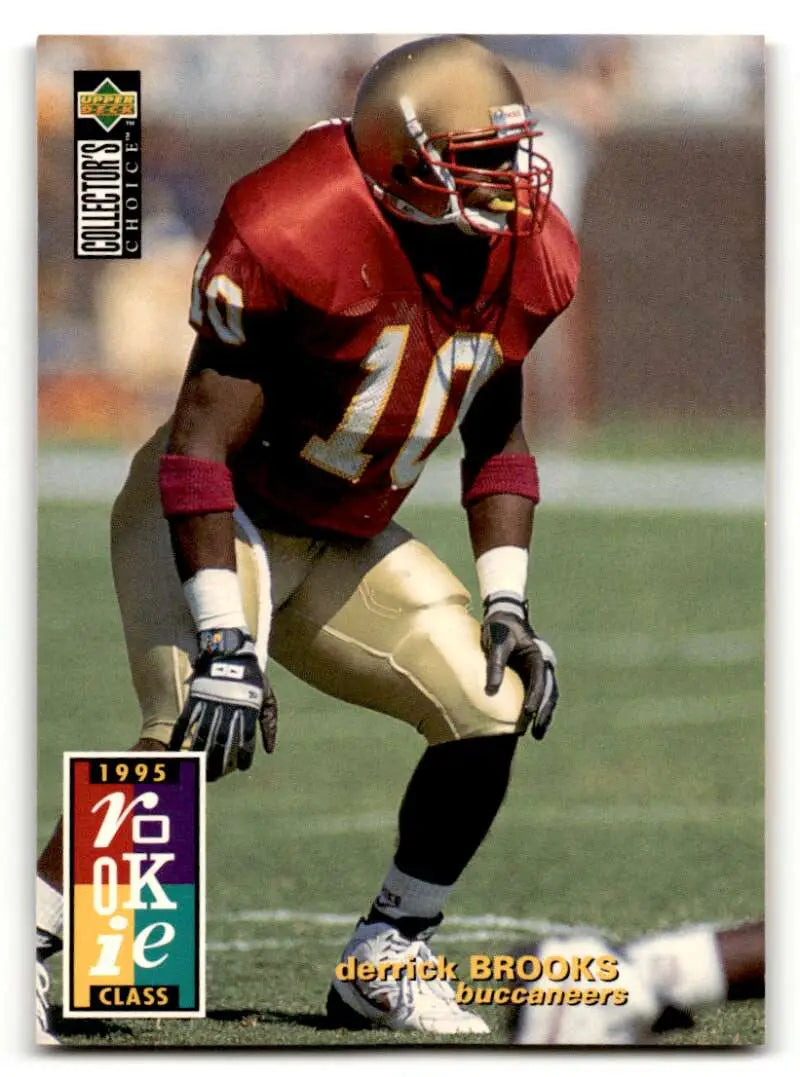 1995 Collector's Choice #21 Derrick Brooks    Tampa Bay Buccaneers Football Cards EX/NM