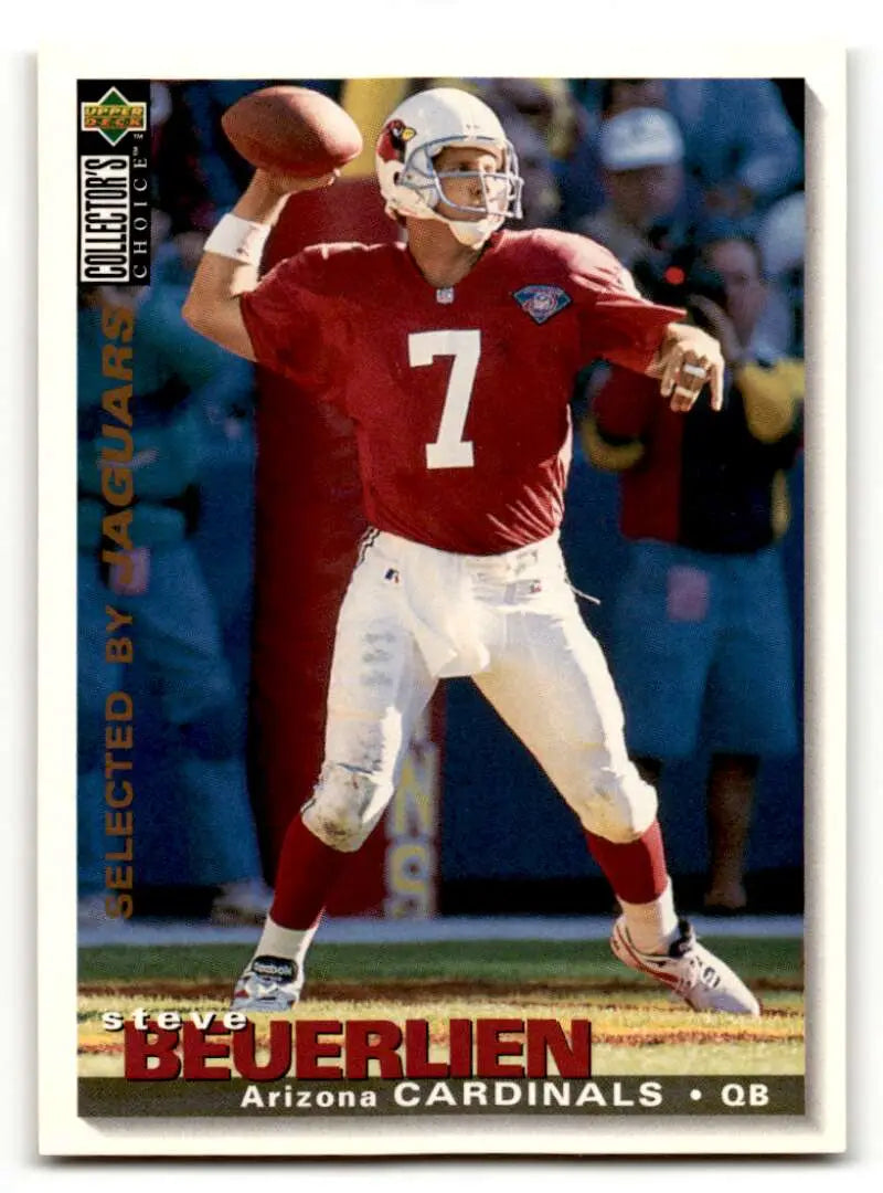 1995 Collector's Choice #334 Steve Beuerlein    Jacksonville Jaguars Football Cards EX/NM