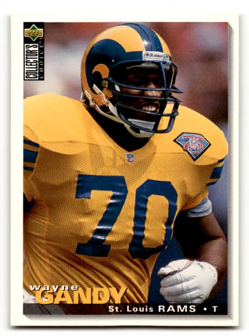 1995 Collector's Choice #105 Wayne Gandy    St. Louis Rams Football Cards EX/NM