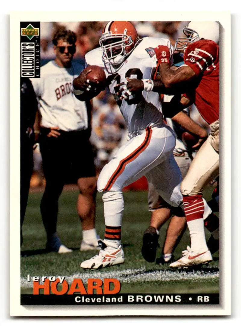 1995 Collector's Choice #141 Leroy Hoard    Cleveland Browns Football Cards EX/NM