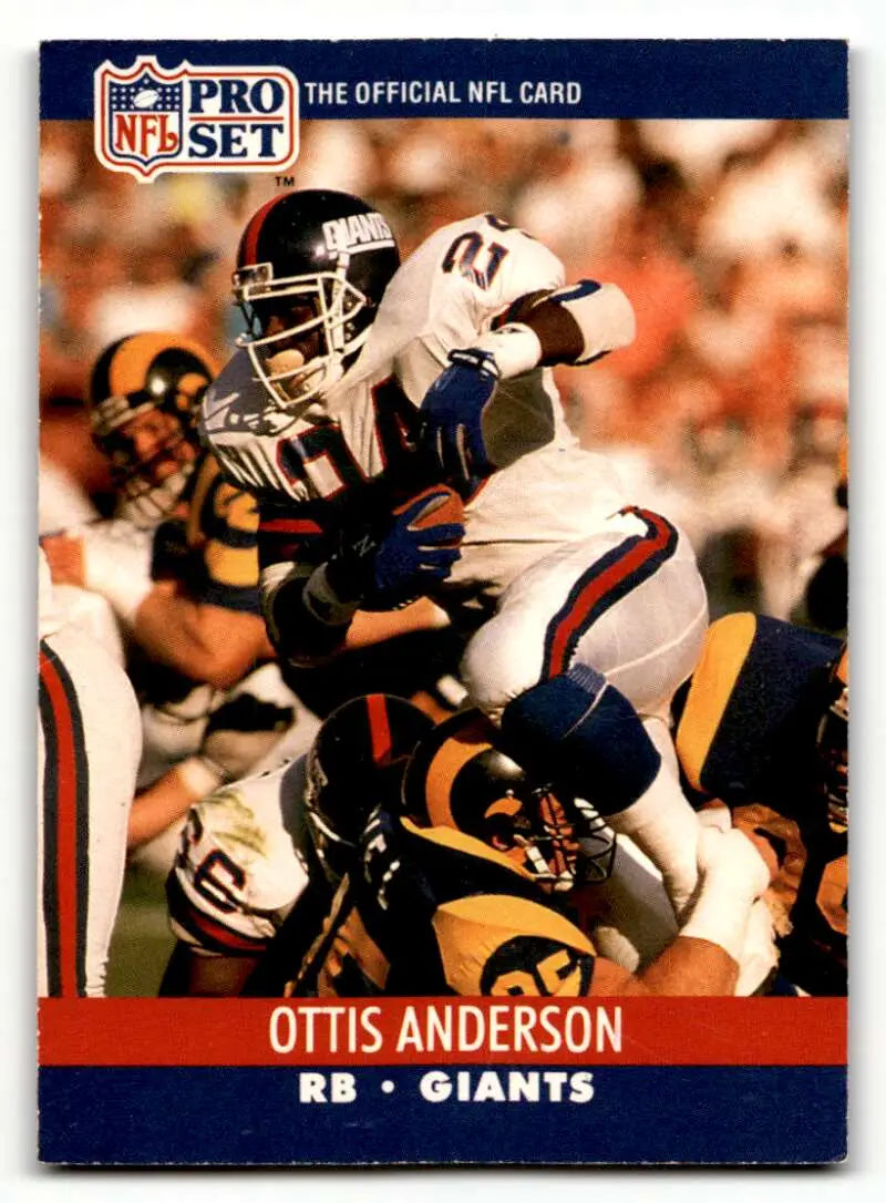 1990 Pro Set #591 Ottis Anderson    New York Giants Football Cards EX/NM