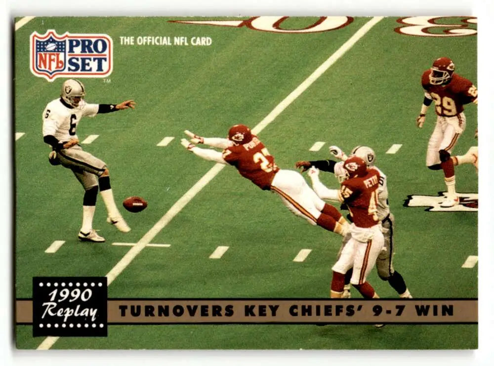 1991 Pro Set #331 Kevin Porter / Nick Lowery REP    Kansas City Chiefs Football Cards EX/NM