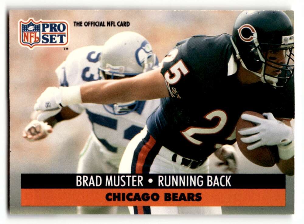 1991 Pro Set #105 Brad Muster    Chicago Bears Football Cards EX/NM