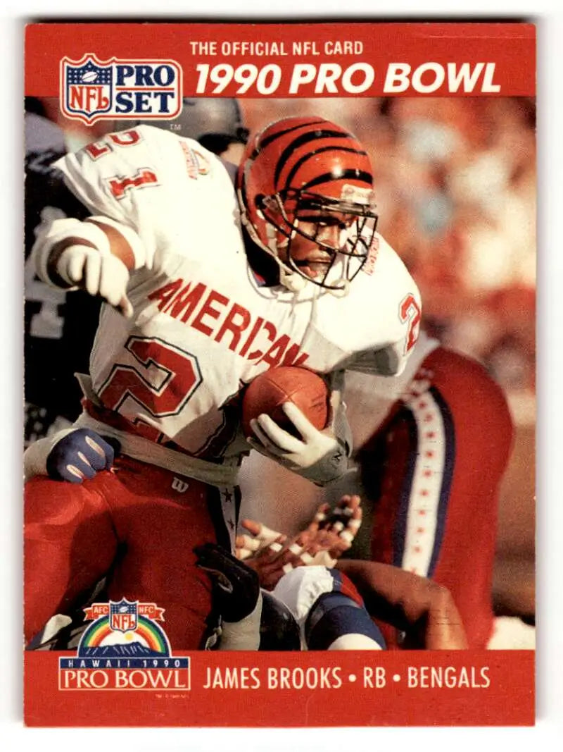 1990 Pro Set #336 James Brooks    Cincinnati Bengals Football Cards EX/NM