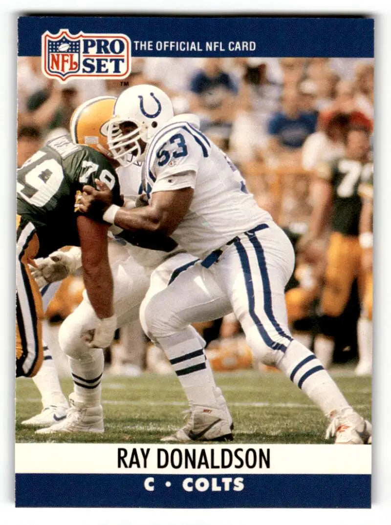 1990 Pro Set #523 Ray Donaldson    Indianapolis Colts Football Cards EX/NM