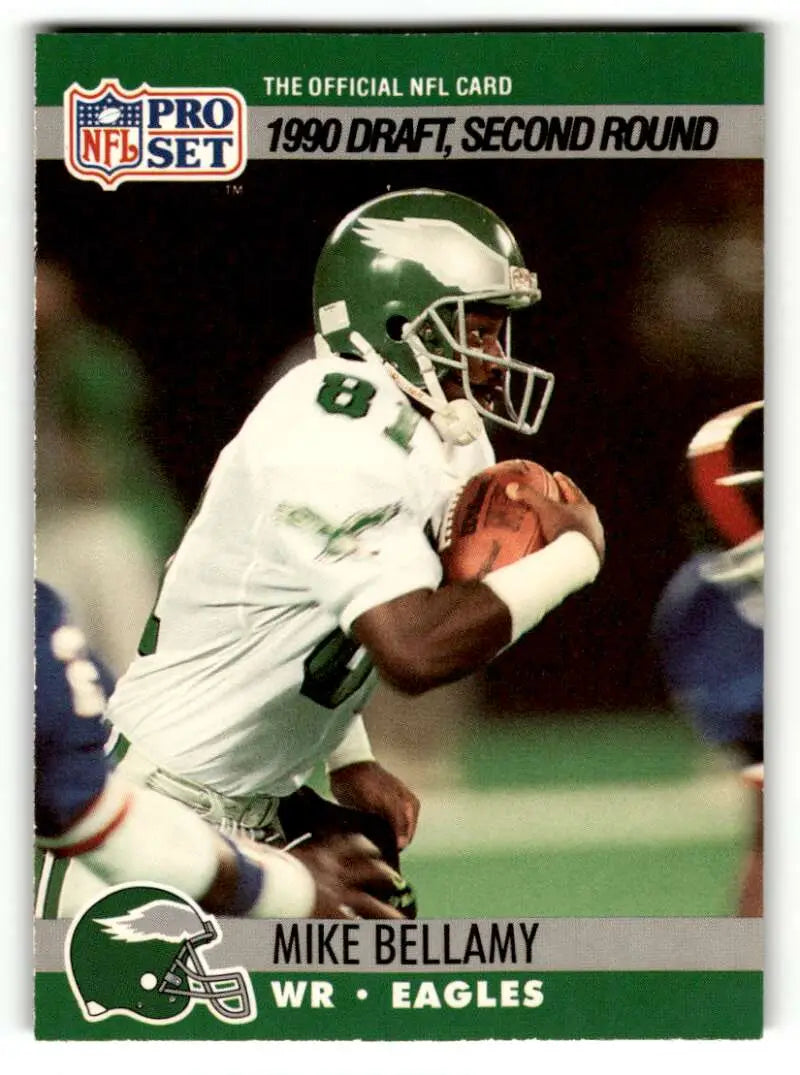 1990 Pro Set #719 Mike Bellamy    Philadelphia Eagles Football Cards EX/NM