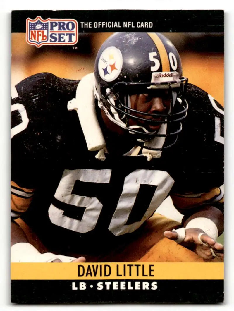 1990 Pro Set #271 David Little    Pittsburgh Steelers Football Cards EX/NM