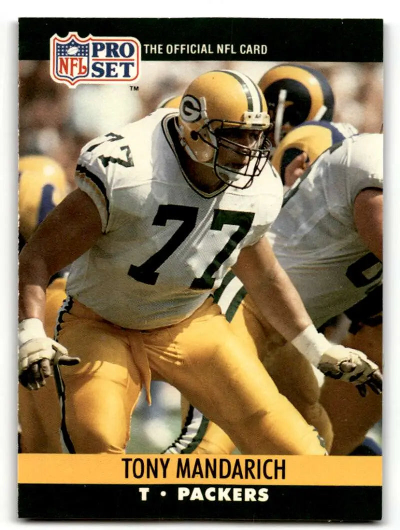 1990 Pro Set #504 Tony Mandarich    Green Bay Packers Football Cards EX/NM