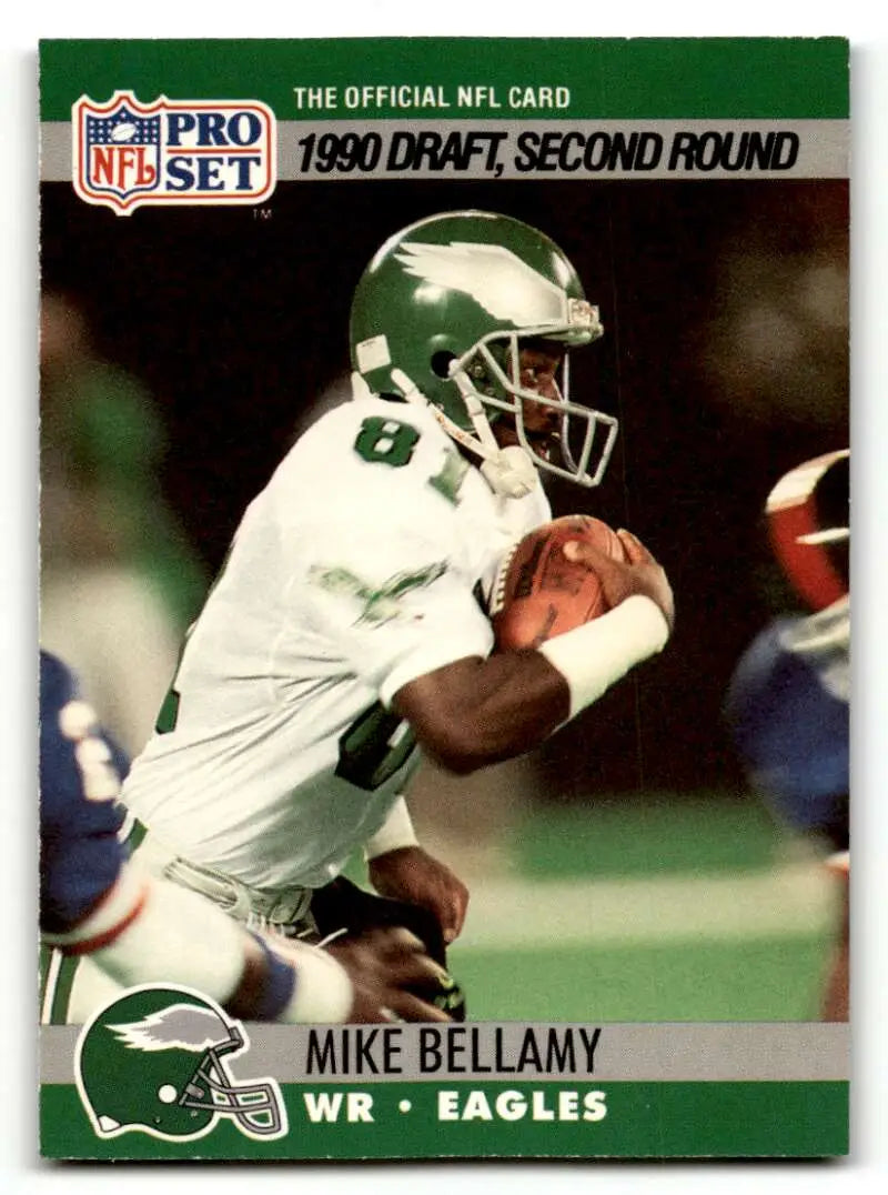 1990 Pro Set #719 Mike Bellamy    Philadelphia Eagles Football Cards EX/NM