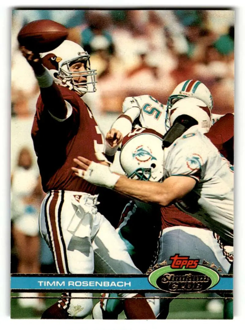 1991 Stadium Club #45 Timm Rosenbach    Phoenix Cardinals Football Cards NM Near Mint