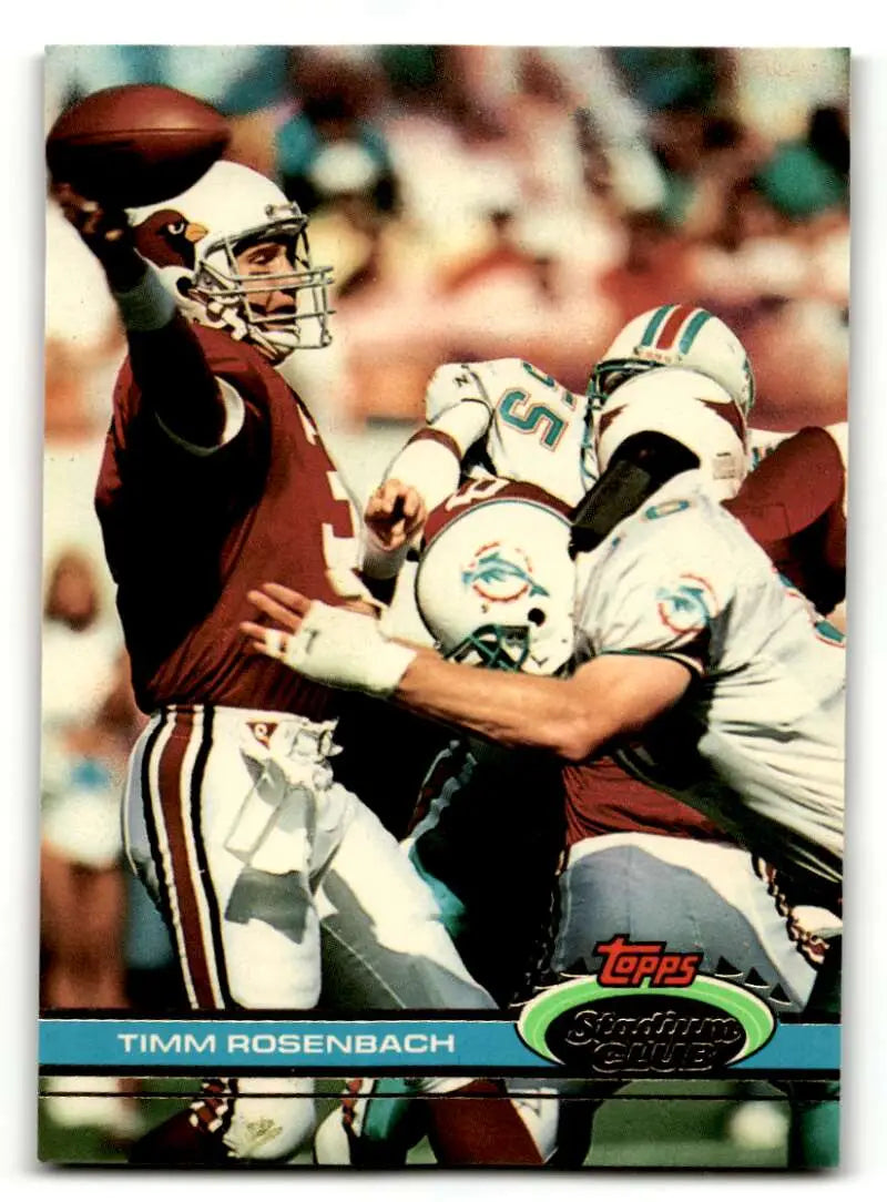 1991 Stadium Club #45 Timm Rosenbach    Phoenix Cardinals Football Cards NM Near Mint