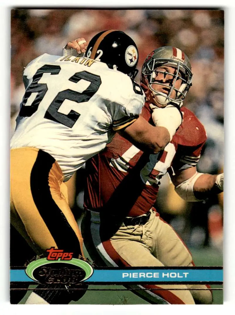 1991 Stadium Club #438 Pierce Holt    San Francisco 49ers Football Cards NM Near Mint