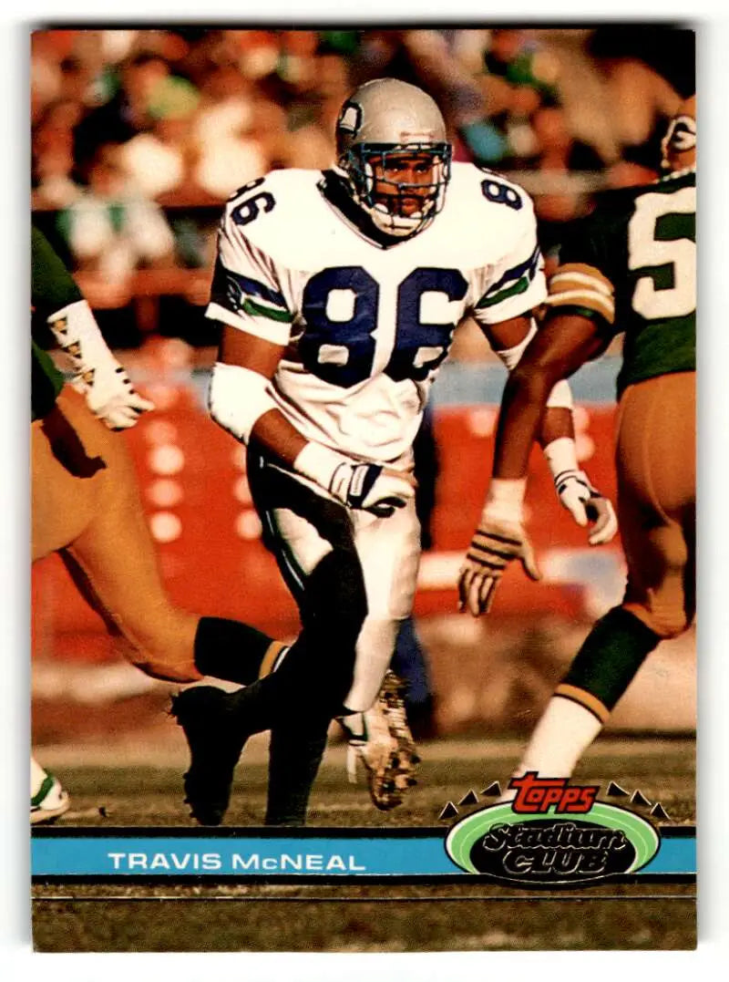 1991 Stadium Club #114 Travis McNeal    Seattle Seahawks Football Cards NM Near Mint