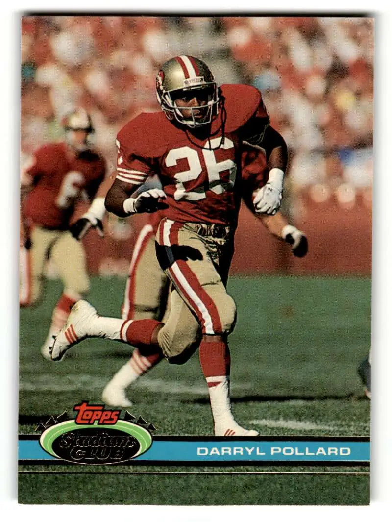 1991 Stadium Club #152 Darryl Pollard    San Francisco 49ers Football Cards NM Near Mint