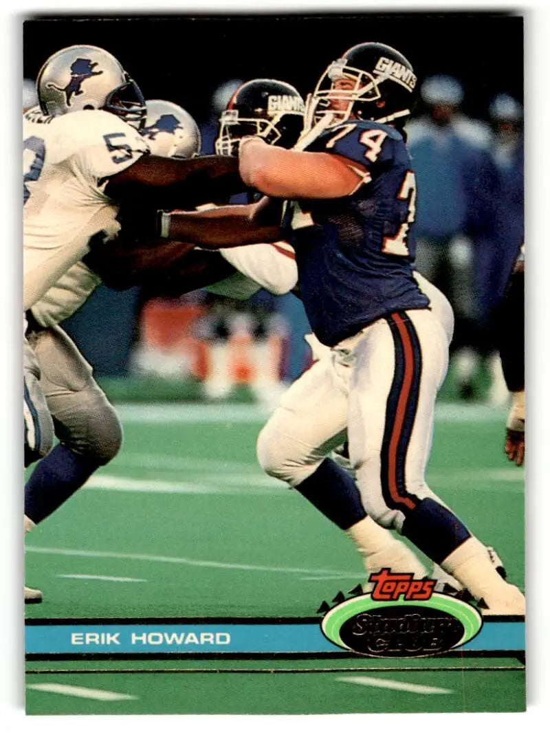 1991 Stadium Club #234 Erik Howard    New York Giants Football Cards NM Near Mint