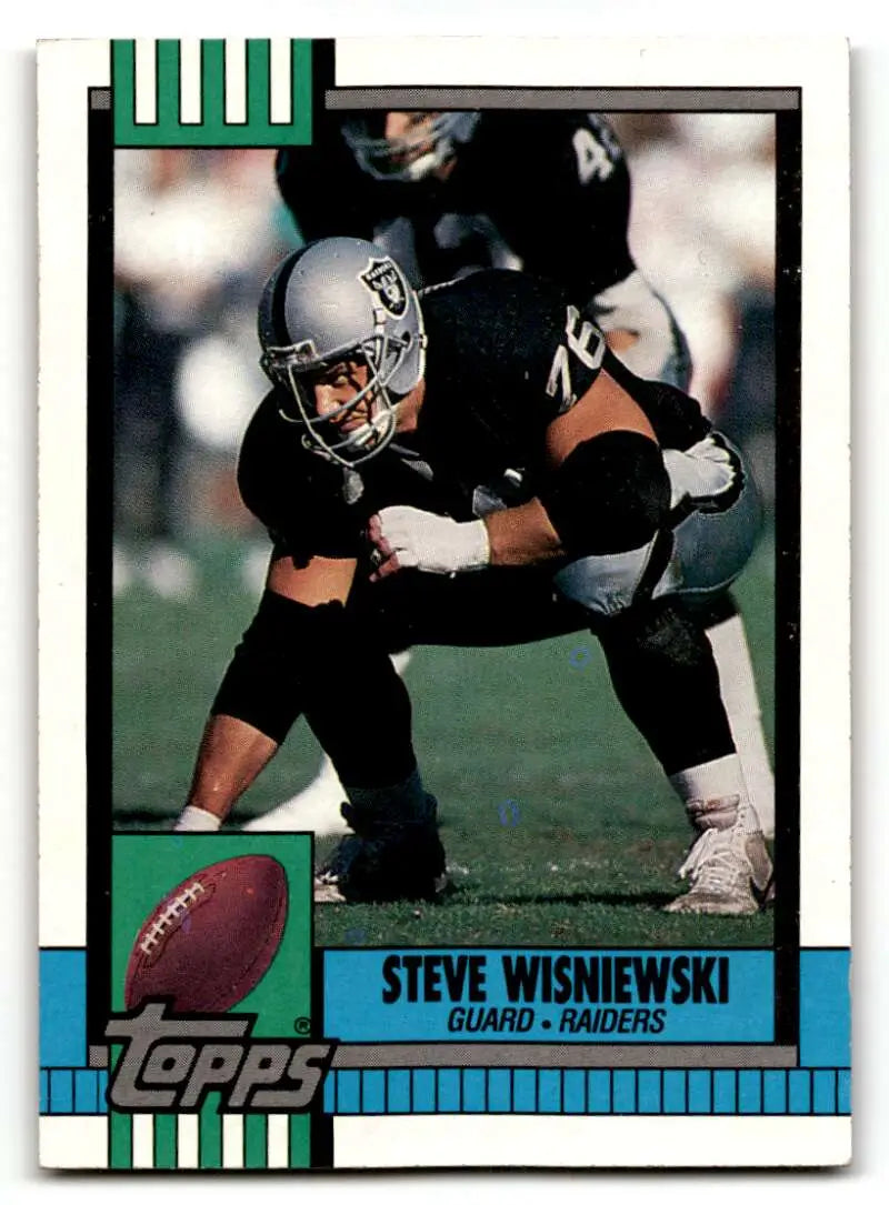 1990 Topps #282 Steve Wisniewski    Los Angeles Raiders Football Cards 