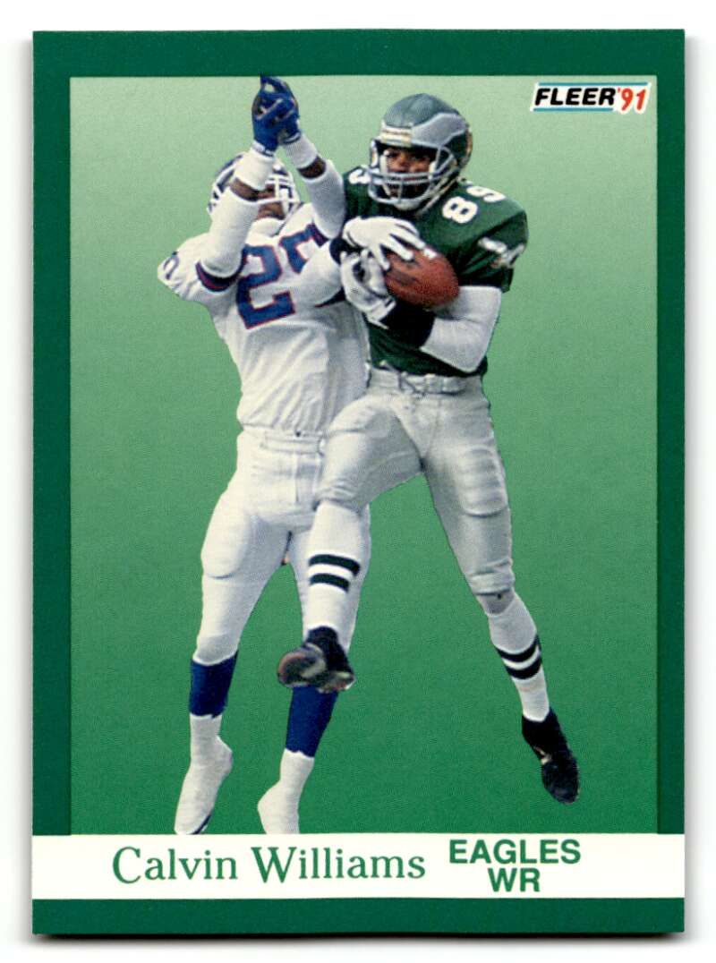 1991 Fleer #337 Calvin Williams    Philadelphia Eagles Football Cards NM Near Mint