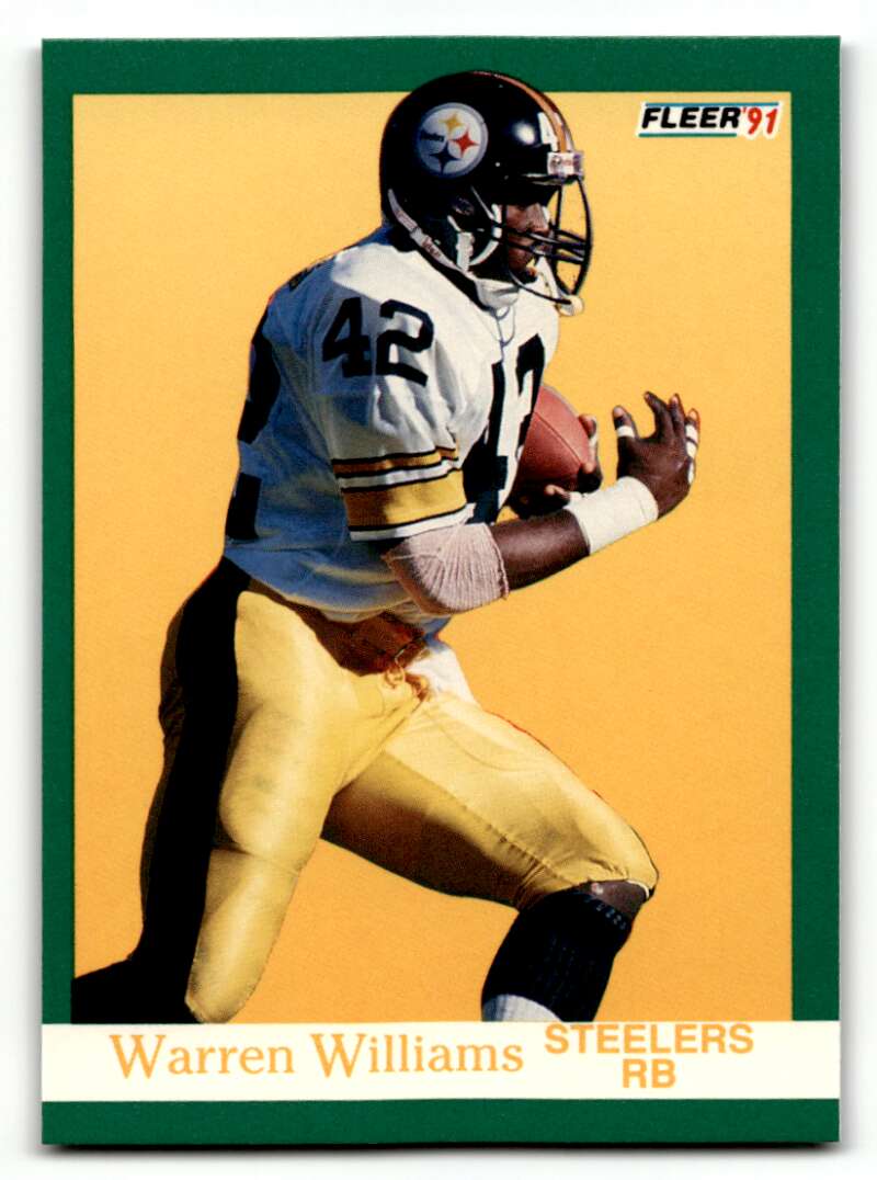 1991 Fleer #167 Warren Williams    Pittsburgh Steelers Football Cards NM Near Mint