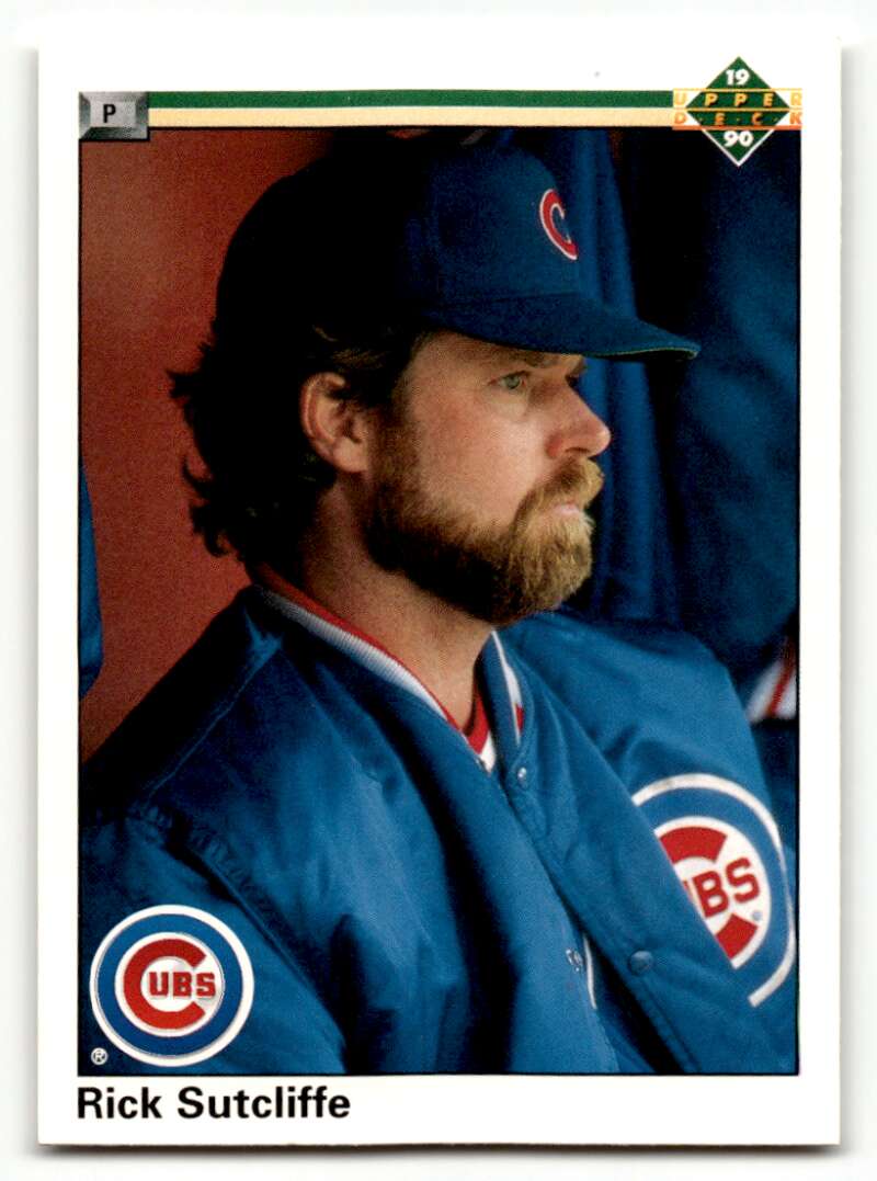 1990 Upper Deck #109b Rick Sutcliffe    Chicago Cubs Baseball Cards EX/NM