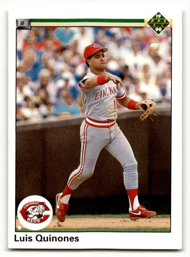 1990 Upper Deck #593 Luis Quinones    Cincinnati Reds Baseball Cards EX/NM