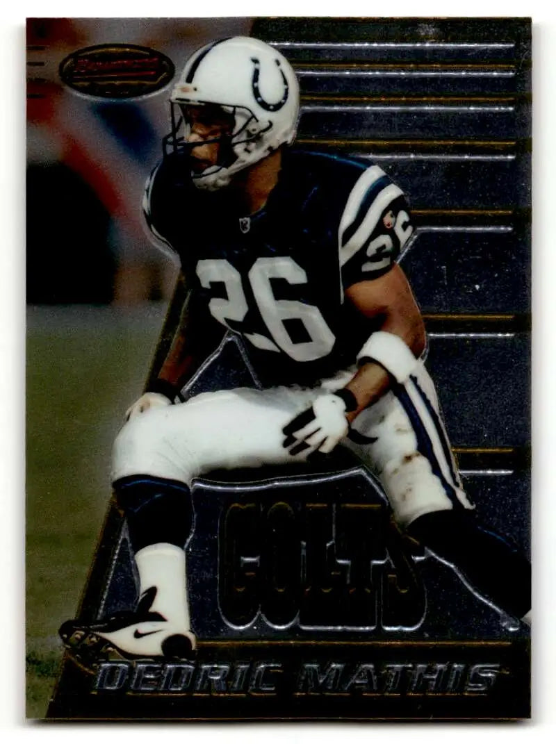 1996 Bowman's Best #156 Dedric Mathis    Indianapolis Colts Football Cards NM Near Mint