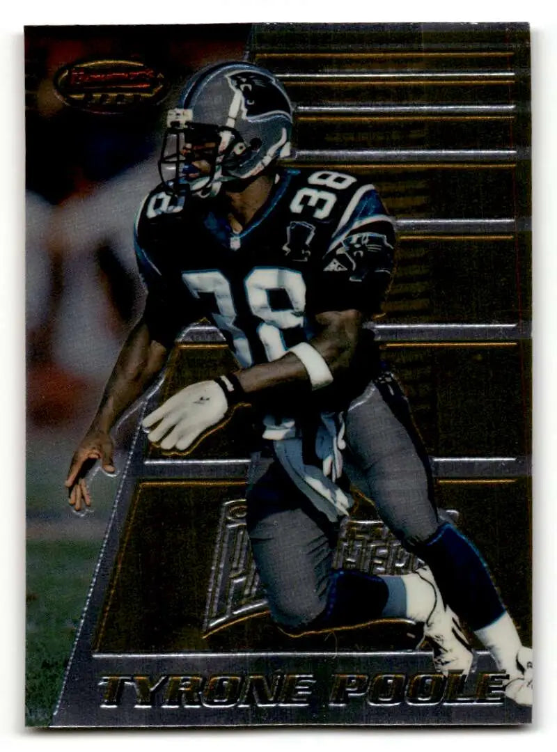 1996 Bowman's Best #62 Tyrone Poole    Carolina Panthers Football Cards NM Near Mint