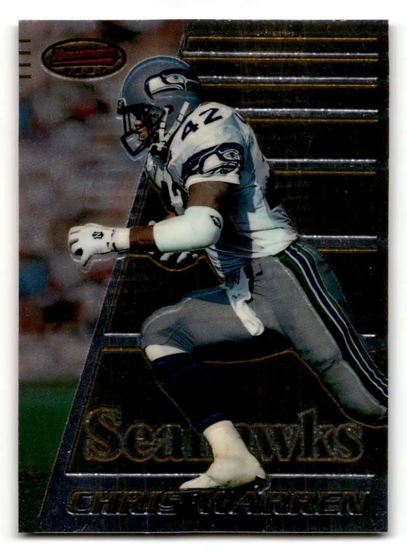 1996 Bowman's Best #128 Chris Warren    Seattle Seahawks Football Cards NM Near Mint