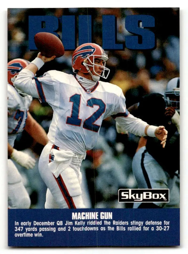 1992 SkyBox Impact #278 Jim Kelly    Buffalo Bills Football Cards NM Near Mint