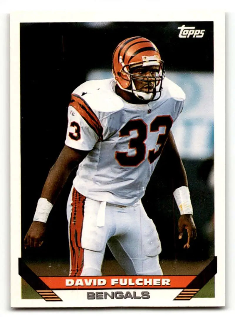 1993 Topps #68 David Fulcher    Cincinnati Bengals Football Cards EX/NM
