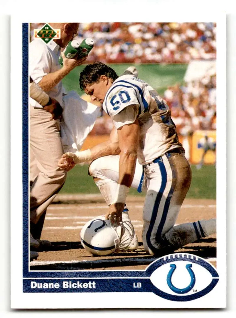1991 Upper Deck #177 Duane Bickett    Indianapolis Colts Football Cards EX/NM