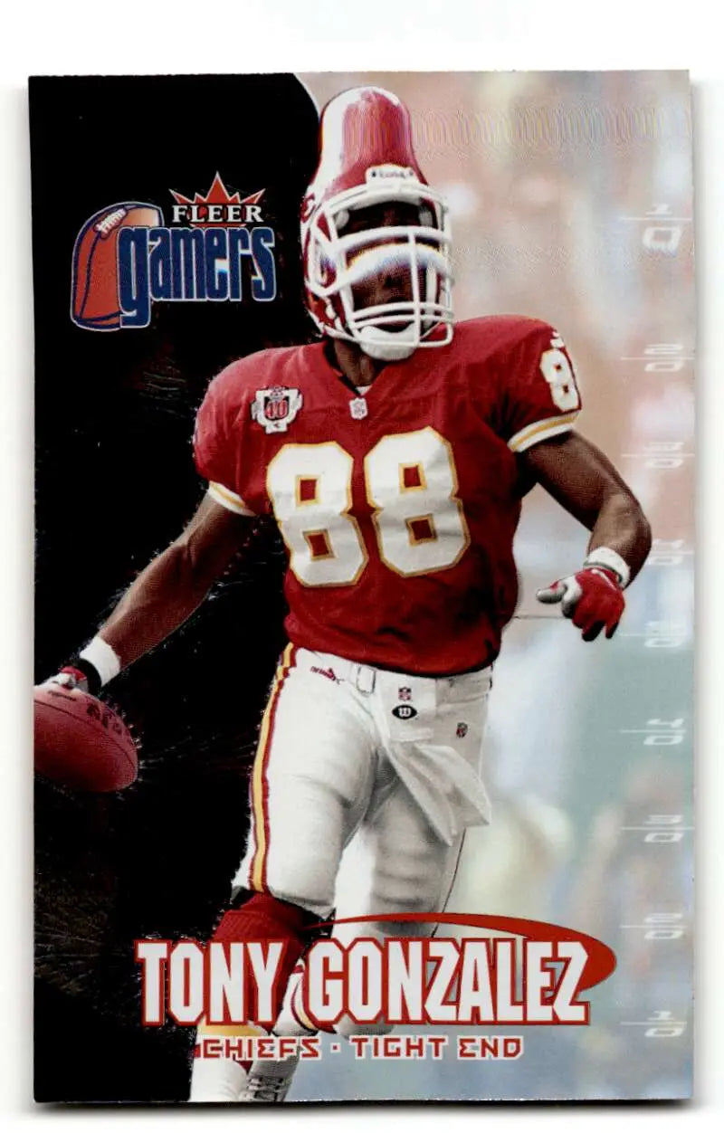 2000 Fleer Gamers #96 Tony Gonzalez    Kansas City Chiefs Football Cards EX/NM