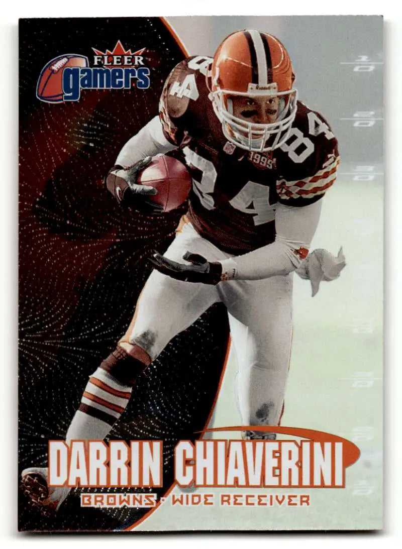 2000 Fleer Gamers #37 Darrin Chiaverini    Cleveland Browns Football Cards EX/NM