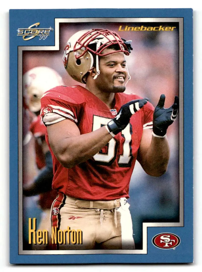 1999 Score #77 Ken Norton    San Francisco 49ers Football Cards EX/NM