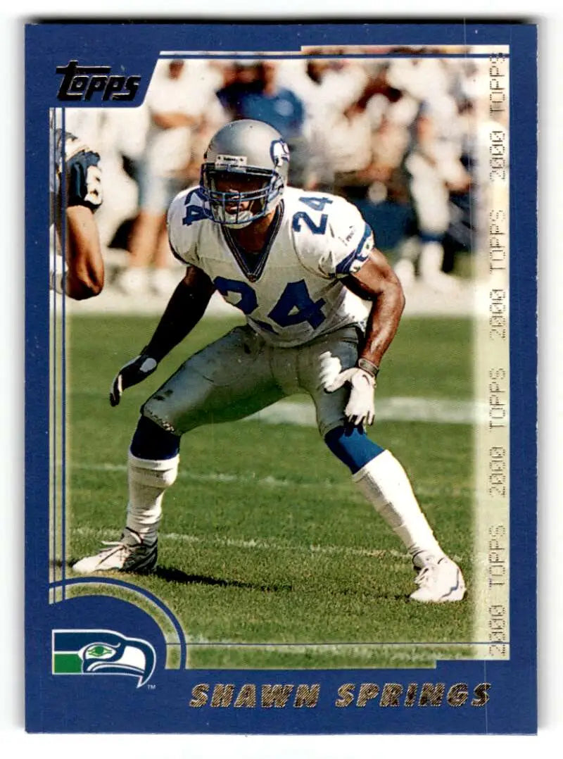 2000 Topps #251 Shawn Springs    Seattle Seahawks Football Cards EX/NM