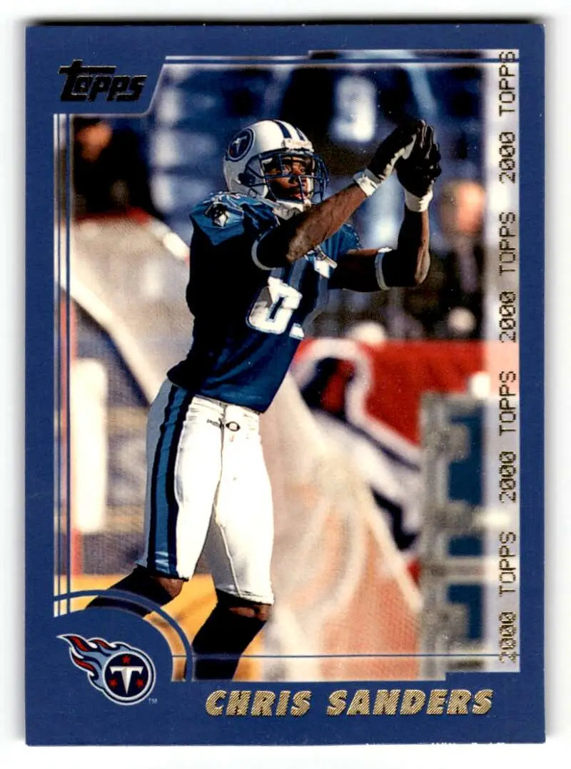 2000 Topps #279 Chris Sanders    Tennessee Titans Football Cards EX/NM