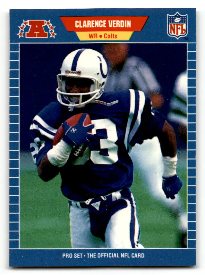 1989 Pro Set #552 Clarence Verdin EX/NM RC Rookie