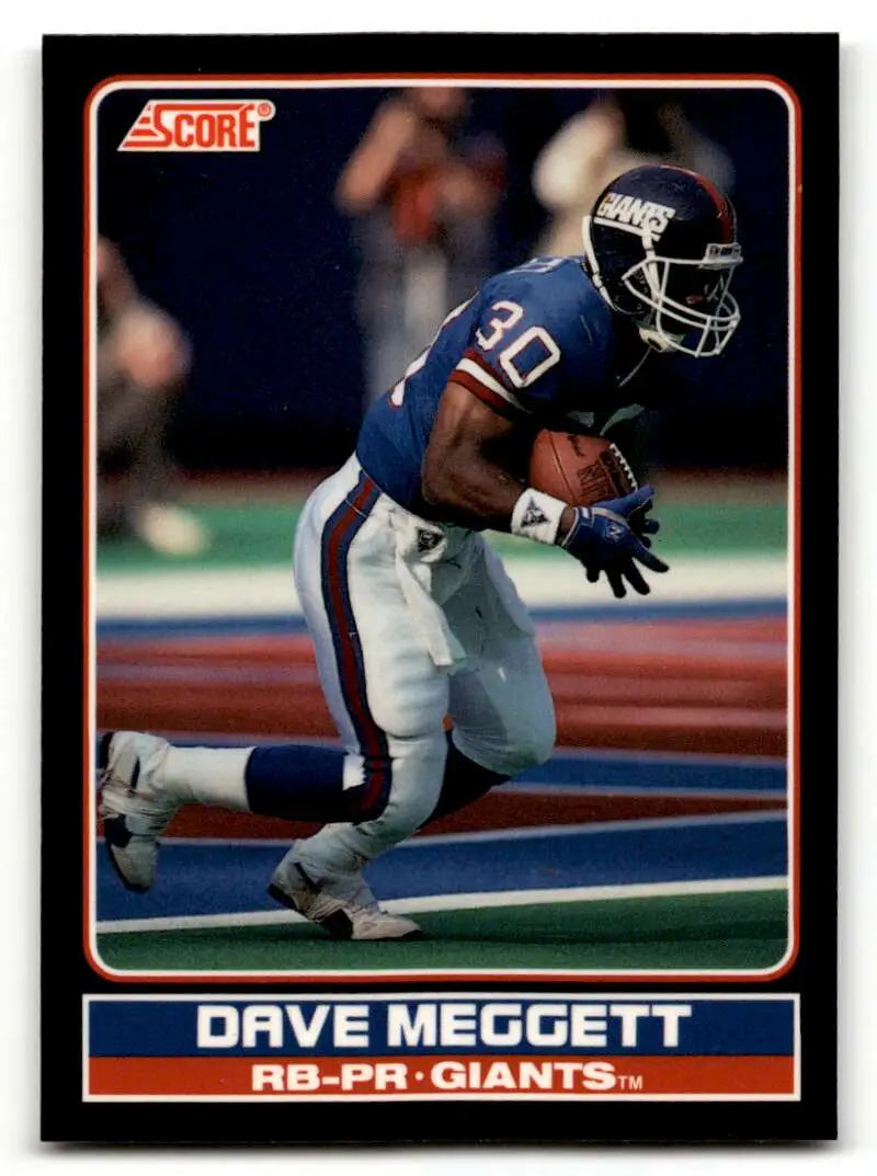 1990 Score #5 Dave Meggett    New York Giants Football Cards NM-MT