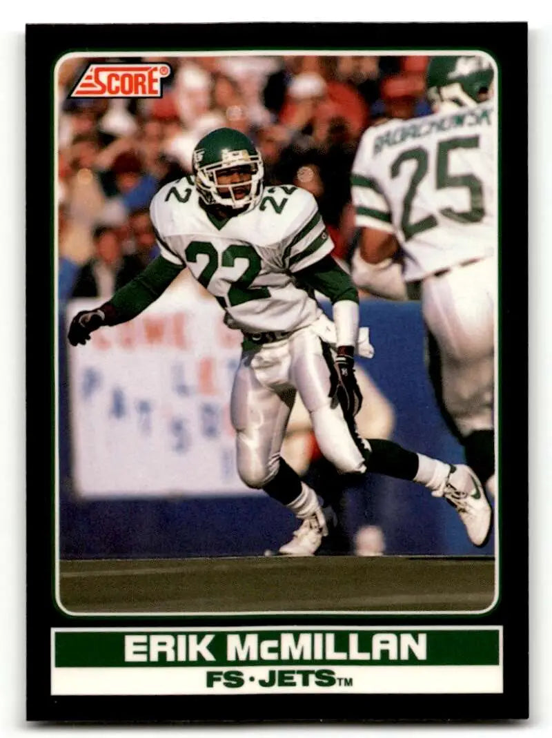 1990 Score #21 Erik McMillan    New York Jets Football Cards NM-MT