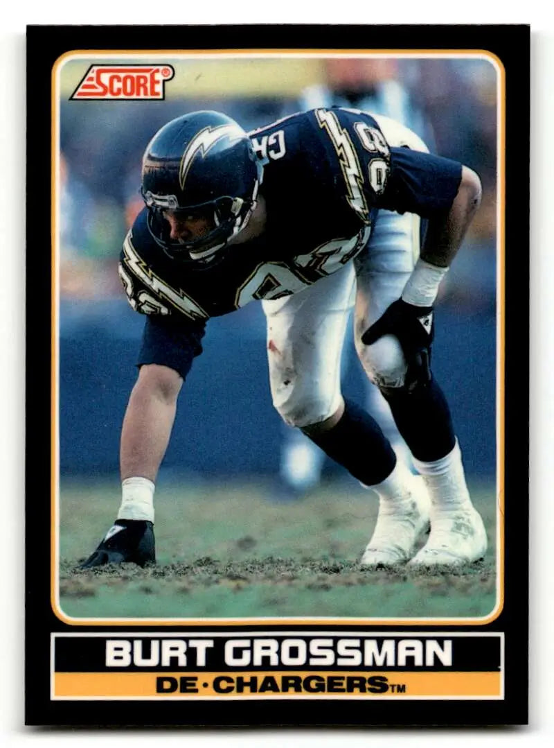 1990 Score #25 Burt Grossman    San Diego Chargers Football Cards NM-MT