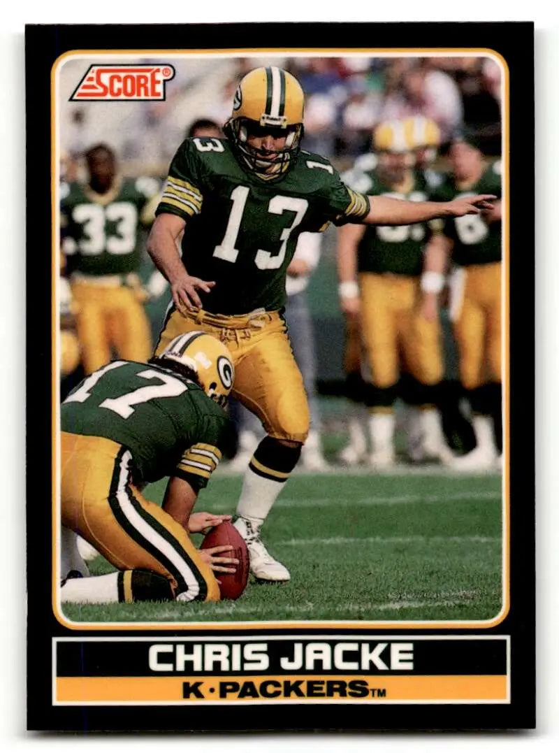 1990 Score #26 Chris Jacke    Green Bay Packers Football Cards NM-MT
