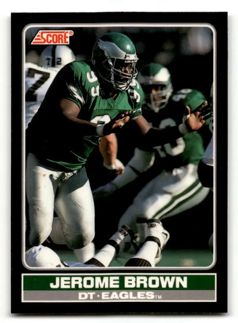 1990 Score #31 Jerome Brown    Philadelphia Eagles Football Cards NM-MT