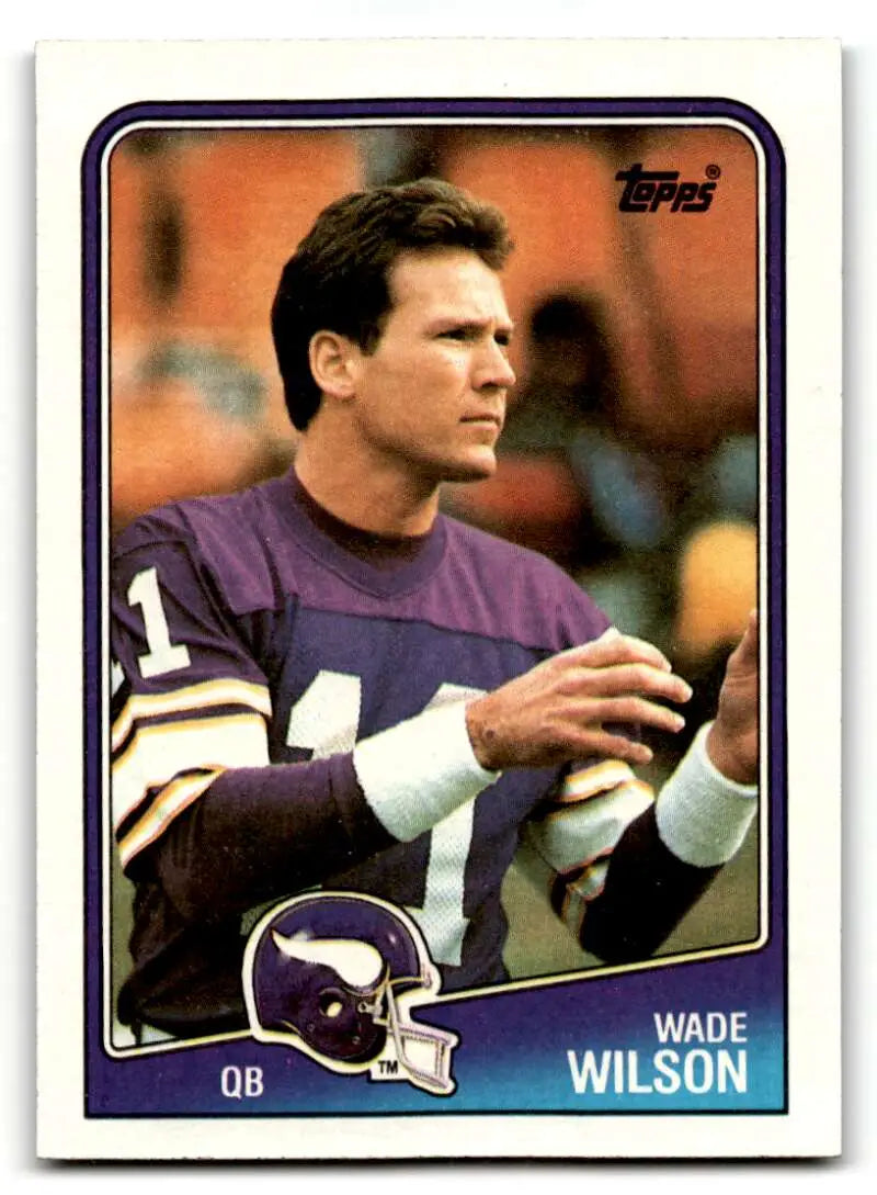 1988 Topps #147 Wade Wilson    Minnesota Vikings Football Cards EX/NM