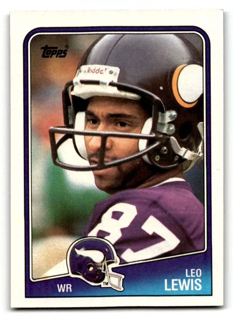 1988 Topps #152 Leo Lewis    Minnesota Vikings Football Cards EX/NM