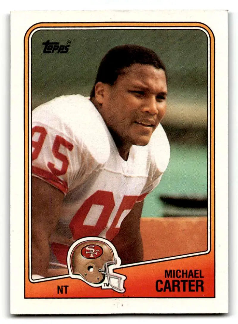 1988 Topps #47 Michael Carter    San Francisco 49ers Football Cards EX/NM