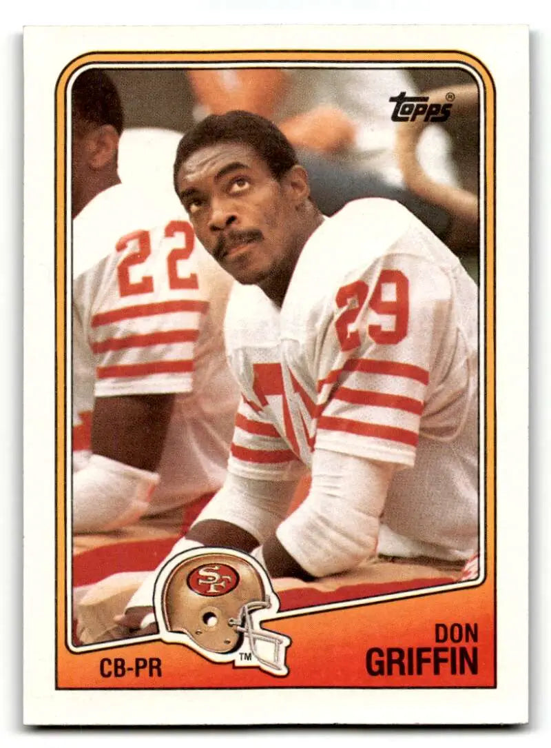 1988 Topps #50 Don Griffin    San Francisco 49ers Football Cards EX/NM