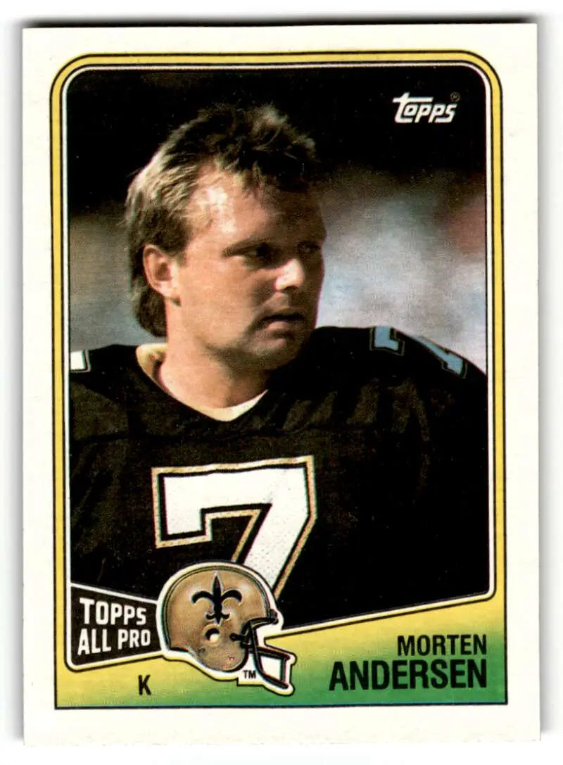 1988 Topps #61 Morten Andersen    New Orleans Saints Football Cards EX/NM