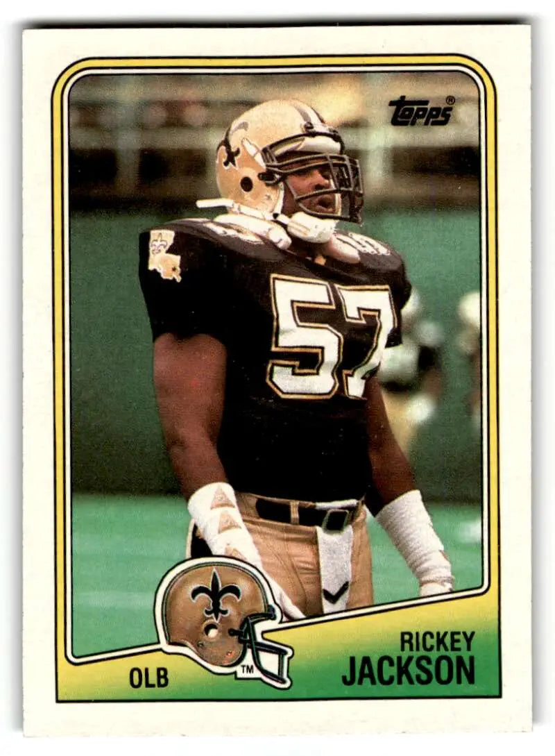 1988 Topps #64 Rickey Jackson    New Orleans Saints Football Cards EX/NM