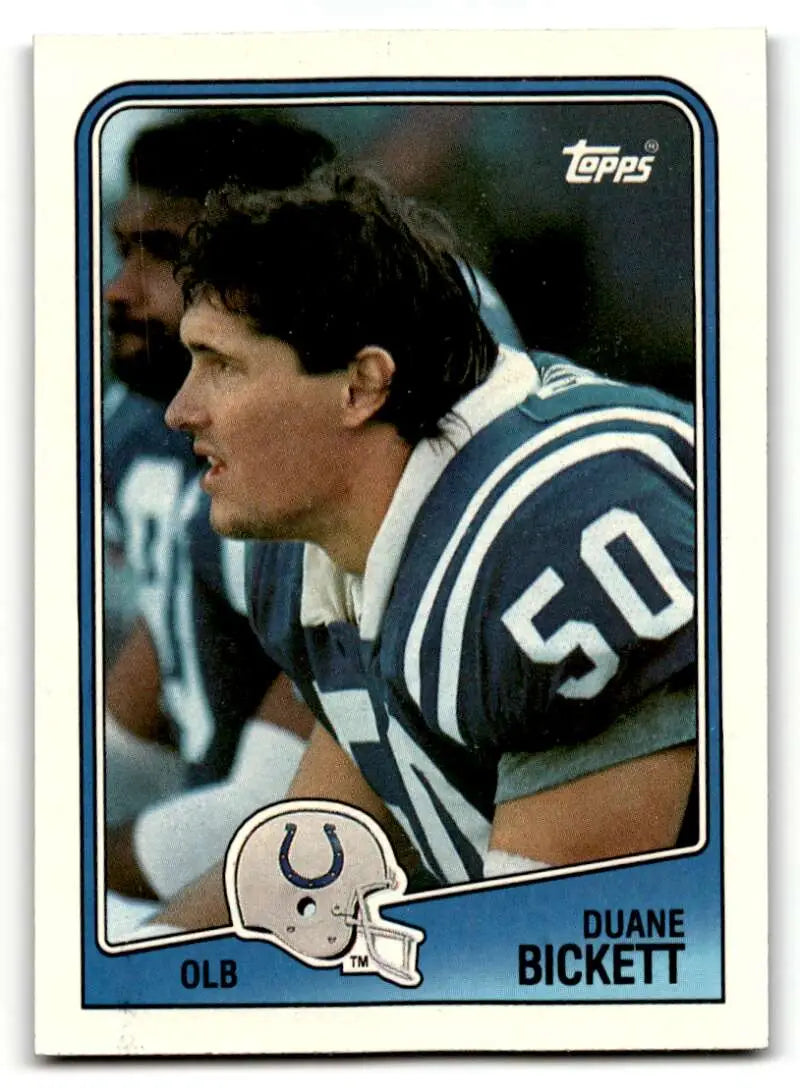 1988 Topps #128 Duane Bickett    Indianapolis Colts Football Cards EX/NM