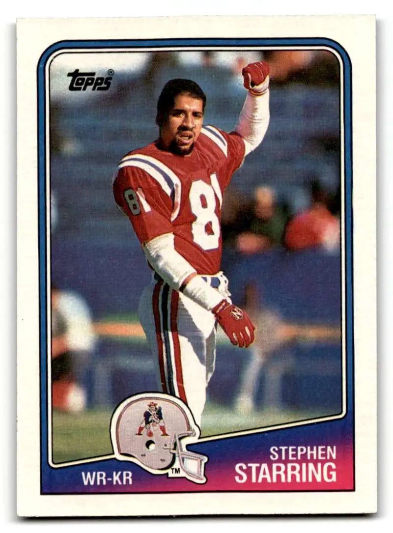 1988 Topps #182 Stephen Starring    New England Patriots Football Cards EX/NM